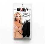 Rimba Nippelklemmen mit Gewicht Schwarz Silber 2 x 150 g