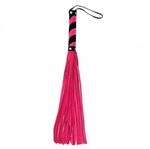 Rimba Flogger mit 36 Str&auml;ngen Rosa Schwarz