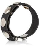 COLT Adjustable Leather Strap 5 Snap Penisring Schwarz ⌀ 2 cm