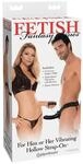 Fetish Fantasy Vibrating Hollow Strap-On Schwarz 17 cm ⌀ 4,5 cm
