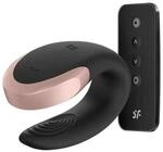 Satisfyer Double Love Paarvibrator Schwarz 8,6 cm
