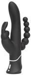 Happy Rabbit Triple Curve Rabbit Vibrator Schwarz 24,8 cm