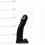 All Black AB23 Dildo Schwarz 34 cm