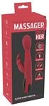 You2Toys Silicone Rabbit Vibrator Rot 26,5 cm