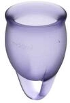 Satisfyer Feel Confident Menstrual Cup Set Lila