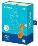 Satisfyer Candy Cane Finger Vibrator Orange 12 cm