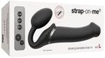 Strap-On-Me Vibrating Bendable Strap-On Large Schwarz 15,8 cm ⌀ 3,7 cm