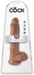 King Cock with Balls Dildo Hellbraun 27 cm ⌀ 5 cm