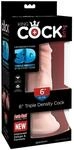 King Cock Triple Density Cock Dildo Beige 18,5 cm