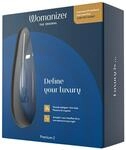 Womanizer Premium 2 Druckwellenstimulator Blau 15,5 cm