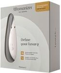 Womanizer Premium 2 Druckwellenstimulator Grau 15,5 cm