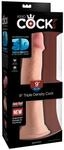 King Cock Triple Density Cock Dildo Beige 23 cm