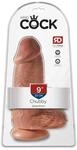 King Cock Chubby Dildo Hellbraun 22,9 cm