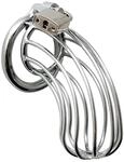 Rimba Penisk&auml;fig mit Schloss Silber 12 cm &Oslash; 4,5 cm