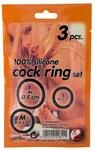 You2Toys Silicone Cock Ring Set Penisringe Schwarz