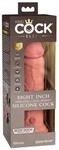 King Cock Elite Vibrating Dual Density Silicone Cock Vibrator Beige...