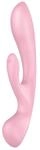 Satisfyer Triple Oh Pink Rabbit Vibrator Pink