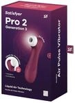 Satisfyer Pro 2 Generation 3 Druckwellen Vibrator Weinrot