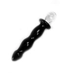 Kiotos Black Deluxe Glasdildo Schwarz 18,5 cm