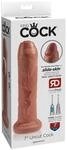 King Cock Uncut Dildo Hellbraun 18 cm