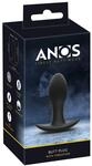 ANOS Butt Plug with Vibration Analplug Schwarz ⌀ 3 cm