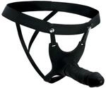 XR Brands Master Series Hollow Silicone Strap-On Dildo Schwarz 26...