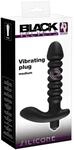 Black Velvets Vibr. Plug Medium Analplug Schwarz ⌀ 3,1 cm