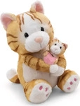 Nici Kuscheltier Katze mit Kind (62843)