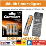 Camelion - AAA HR03 Micro 1100mAh NiMH 1.2V Akku - 4er Packung