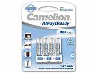 Camelion - AAA HR03 Micro Always Ready Premium 800mAh NiMH 1.2V Akku - 4er...