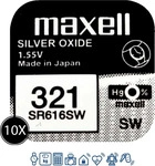 10 x Maxell 321 SR616SW SR65 Knopfzelle 1,55V