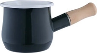 Gr&auml;we 730.MT.C2, Gr&auml;we Milchtopf Emaille, 450 ml, &Oslash; 10,5 cm, Grau