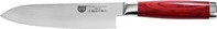 Gr&auml;we 074.56, Gr&auml;we Damastmesser Pakkawood, 17,5 cm, Santokumesser, hellbrauer