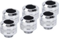 Alphacool Eiszapfen PRO 13mm HardTube Fitting G1/4 - Chrome Sixpack