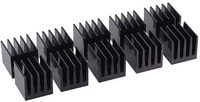 Alphacool GPU RAM Aluminium Heatsinks 15x15mm - black 10 Stk.