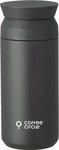 Kinto 20936, Kinto Coffee Circle Travel Tumbler Schwarz 350 ml