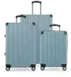 Q-Damm - 3er Koffer Set Hartschale Poolblau matt, TSA