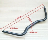 Ergotec 17160001, Lenker Ergotec Aerowing 2 &oslash;31,8x620 - schwarz