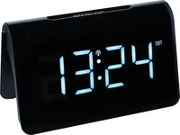TFA 60.2543.02, TFA - Digitaler Funk-Wecker ICON 60.2543 - schwarz, wei&szlig;e LED
