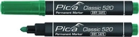 Pica Permanent Marker 1-4mm, Rundspitze, gr&uuml;n 520/36