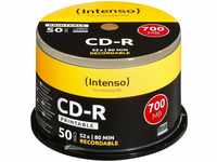 INTENSO 1801125, CD-R Intenso 700MB 50pcs Cakebox "printable inkjet "