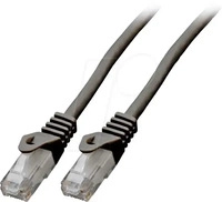 EFB K8104SW.1,5, EFB K8104SW.1,5 RJ45 Patchkabel Cat.6 U/UTP LSZH CCA schwarz 1,5m