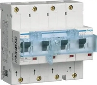 Hager HTN640E, Hager HTN640E SLS-Schalter 4 polig 3P+N E-Charakteristik 40A f&uuml;r