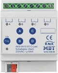 MDT AKS-0410.03, MDT AKS-0410.03 KNX Schaltaktor 4-fach, 4TE REG, 10 A, 230 V...