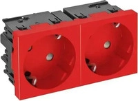 OBO 6120489, OBO 6120489 Steckdose 33&deg;, 2-fach Schutzkontakt, Connect 45 250V,