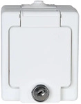 Kopp 105602008, Kopp 105602008 STANDARD - Schutzkontakt-Steckdose, Klappdeckel,