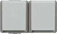 Siemens 5UB4725, Siemens 5UB4725 DELTA fl&auml;che IP44 AP SCHUKO-Steckdose 2-fach