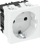 OBO 6120008, OBO 6120008 Steckdose 0&deg;, 1-fach Schutzkontakt 250V, 10/16A