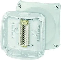 Hensel 62000175, Hensel 62000175 Reihenklemmenkasten 1,5-6 qmm, 10 Klemmen WT 4, mit