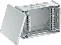 OBO 2007448, OBO 2007448 Kabelabzweigkasten mit Klemmleiste + Einf&uuml;hrungen